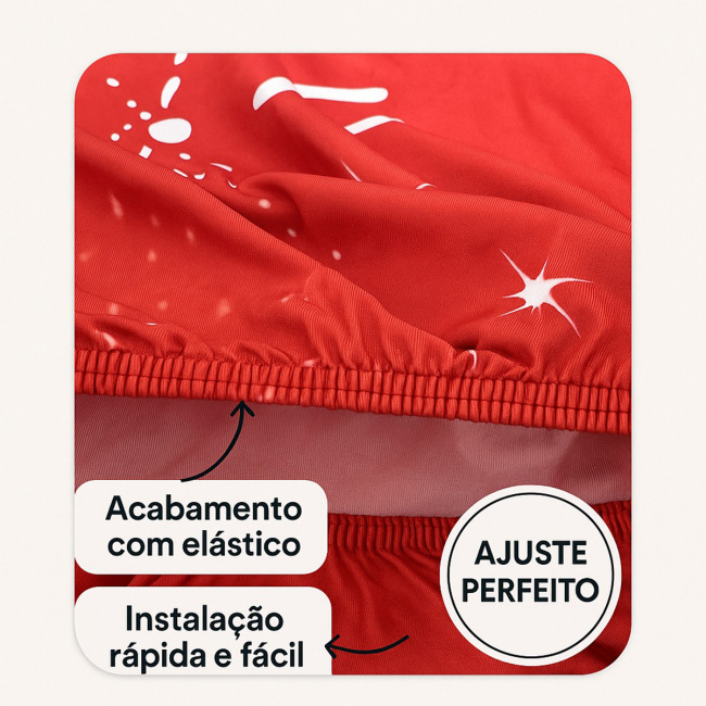 Enfeite para Porta de Natal 2,10m x 0,85m 01 Peça - Papai Noel