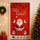 Enfeite para Porta de Natal 2,10m x 0,85m 01 Peça - Papai Noel