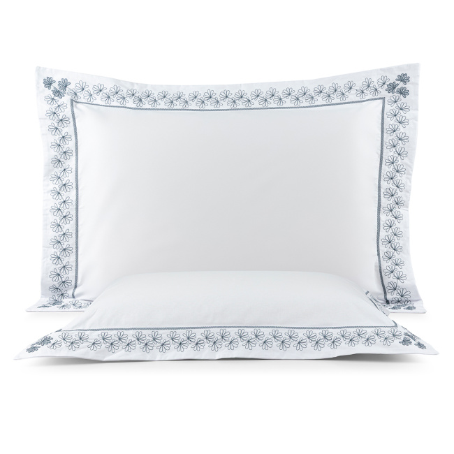 Fronha 70cm x 50cm Lustria 200 Fios 100% Algodão 02 Peças - Azul