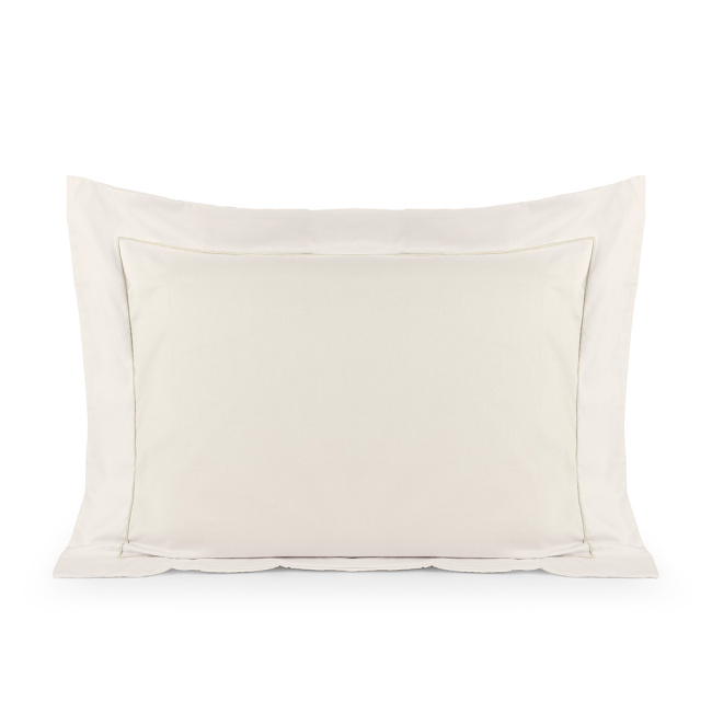 Fronha 90cm x 50cm Glass com detalhe em Festone Percal 200 Fios 01 Peça - Palha