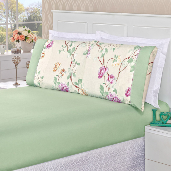 Jogo de Cama Casal Padrão Naturale Percal 200 Fios 03 Peças - Belle