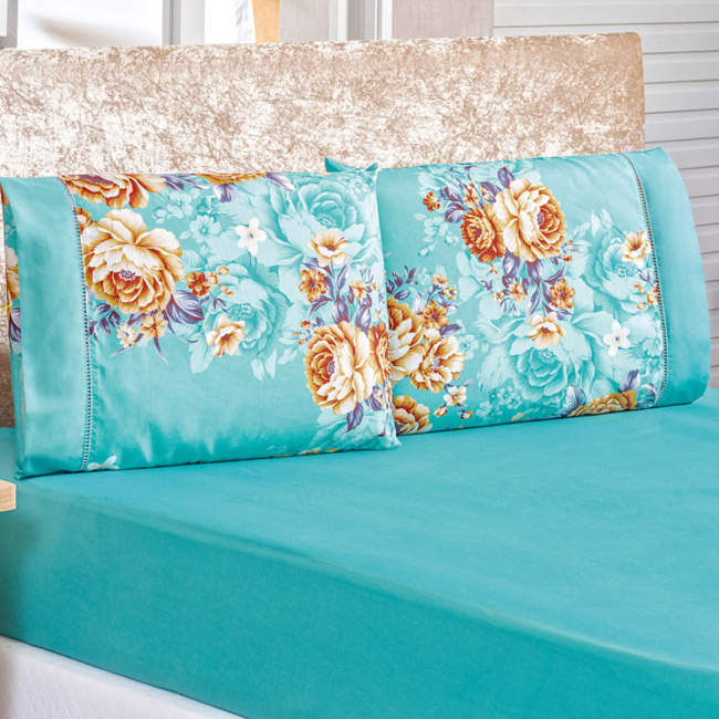 Jogo de Cama Casal Padrão Naturale Percal 200 Fios 03 Peças - Jasmine