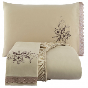 4/7 peças conjunto de cama bordado branco puro algodão rainha rei