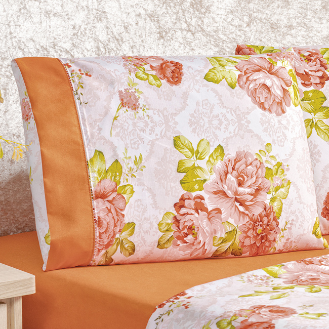 Jogo de Cama King Naturale Percal 200 Fios 04 Peças - Stella