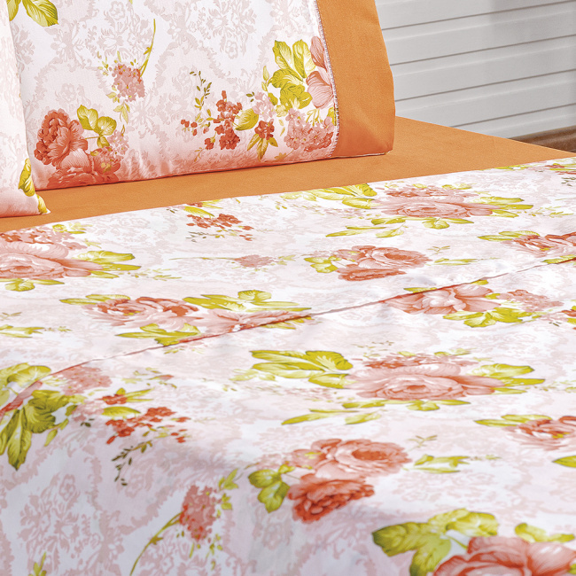Jogo de Cama King Naturale Percal 200 Fios 04 Peças - Stella