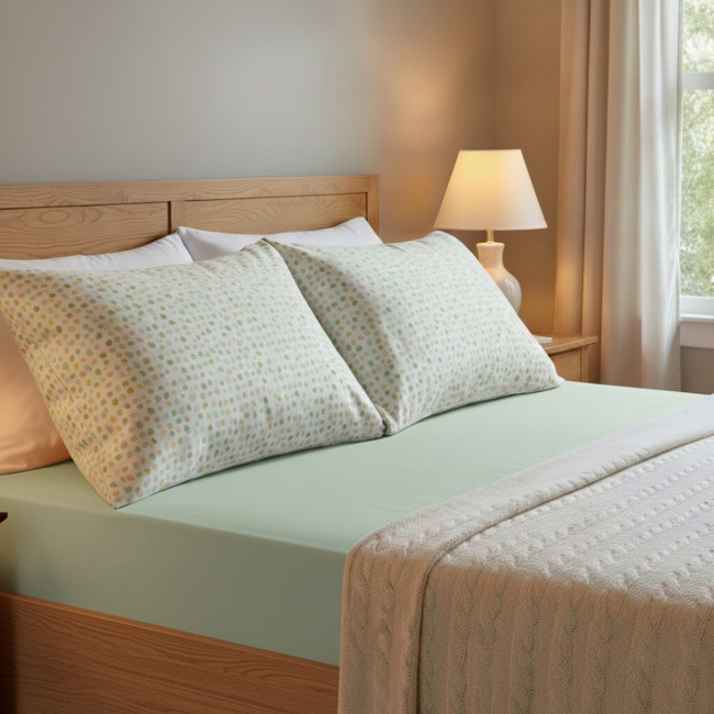 Jogo de Lençol Queen Vellari 180 Fios 100% Algodão 03 Peças - Jardim