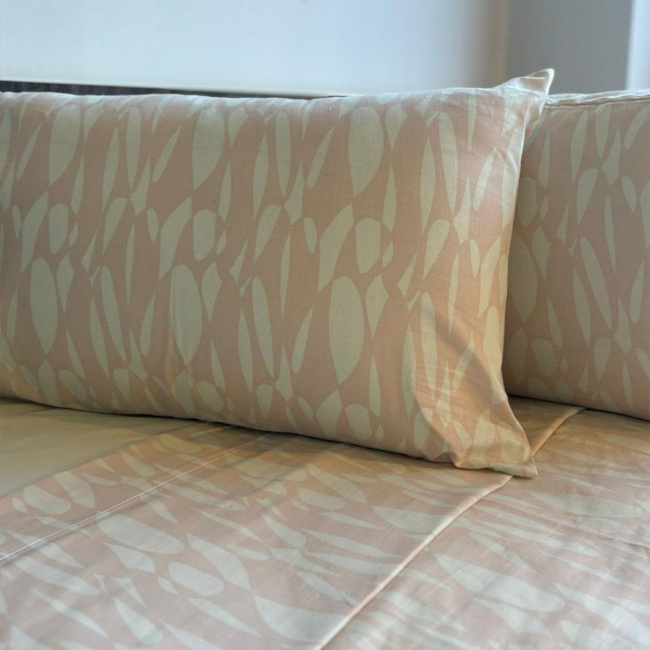 Jogo de Lençol Queen Vellari 180 Fios 100% Algodão 03 Peças - Ondas