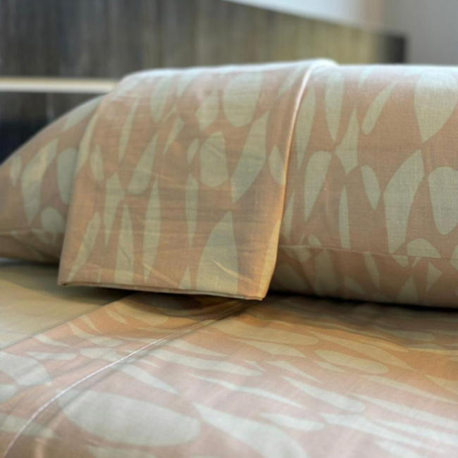 Jogo de Lençol Queen Vellari 180 Fios 100% Algodão 03 Peças - Ondas