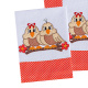 Jogo de Pano de Prato Bordado Cook 100% Algodão 07 Peças - Passarinhos