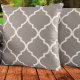 Kit Almofadas Decorativas Argos com Enchimento 45 cm x 45 cm 08 Peças - Cinza