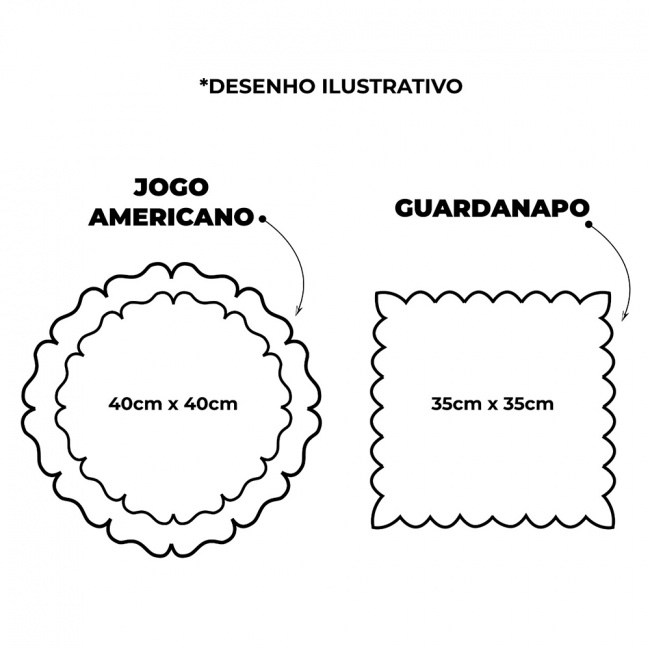 Kit Americano Poá Sousplat e Guardanapos 12 Peças - Branco / Colorido