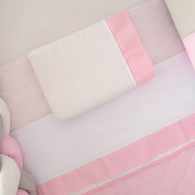 Kit Berço Americano 10 Peças Balões - Rosa