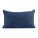 KIT Cama Posta Edredom Olivie Queen 2,60m x 2,40m Dupla Face 400 Fios 100% Algodão Egípcios 10 Peças - Azul / Concreto