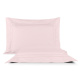 KIT Cama Posta Edredom Olivie Queen 2,60m x 2,40m Dupla Face 400 Fios 100% Algodão Egípcios 10 Peças - Rosa / Concreto