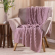 KIT Cama Posta Edredom Olivie Queen 2,60m x 2,40m Dupla Face 400 Fios 100% Algodão Egípcios 10 Peças - Rosa / Concreto