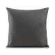 Kit Capas de Almofadas Quênia de Linho e Suede 04 Peças - Cinza