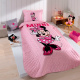 Kit Cobre Leito Colcha Solteiro Disney Home Fofinho 2,35m x 1,60m 02 Peças - Minnie