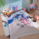 Kit Cobre Leito Colcha Solteiro Disney Home Fofinho 2,35m x 1,60m 02 Peças - Stitch Tropical