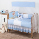 Kit de Berço Americano Aquarelado 10 Peças -  Urso Azul Claro