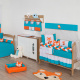 Kit de Berço Americano Raposa 10 Peças - Tiffany / Laranja
