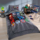 Kit Edredom Colcha Solteiro Disney Infantil Fofinho 2,40m x 1,60m 01 Peça - Avengers Retorno