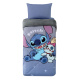 Kit Edredom Colcha Solteiro Disney Infantil Fofinho 2,40m x 1,60m 01 Peça - Stitch Relax