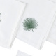 Kit Guardanapos de Pano 40cm x 40cm 400 Fios 100% Algodão Toque Acetinado 04 Peças Branco - Bordado Bonina
