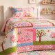 Kit Infantil Cobre Leito Matelado Solteiro Dupla Face 2,20m x 1,80m 02 Peças - Dorothy / Rosa
