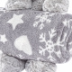 Kit Pelúcia com Mantinha Soft 02 Peças - Ursinho Cinza