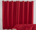 Kit Sala 6 Peças com Cortina, Xale e Almofadas Istambul - Vermelho