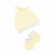 Kit Touca Nozinho e Luvas Ajustáveis com Punho 02 Peças - Amarelo