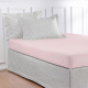Lençol de Baixo Com Elástico 40cm Altura Casal Pádua 400 Fios Egípcio 100% Algodão - Rosa