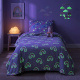Manta Infantil Glow Brilha no Escuro 180g/m² 2,00m x 1,50m 01 Peça - Arco Íris