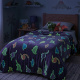 Manta Infantil Glow Brilha no Escuro 180g/m² 2,00m x 1,50m 01 Peça - Dinossauros