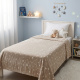 Manta Infantil Glow Brilha no Escuro 180g/m² 2,00m x 1,50m 01 Peça - Estrelas Bege