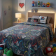 Manta Infantil Glow Brilha no Escuro 180g/m² 2,00m x 1,50m 01 Peça - Gamer