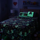 Manta Infantil Glow Brilha no Escuro 180g/m² 2,00m x 1,50m 01 Peça - Gamer