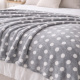 Manta Soft Casal Poa Aveludada 2,00m x 1,80m 01 Peça - Cinza