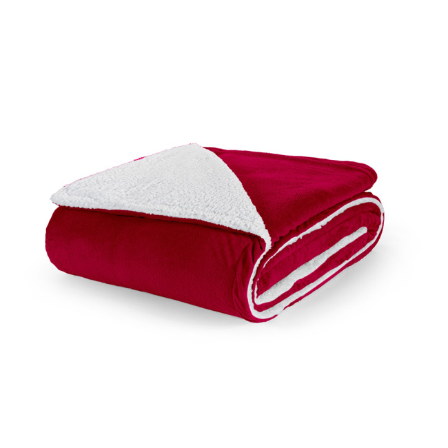 Manta Soft Solteiro Lucca 01 Peça - Vermelho