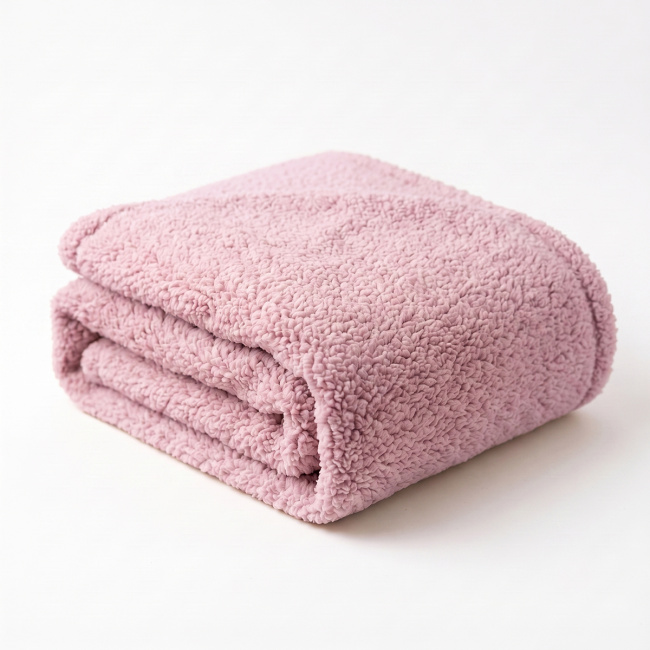 Mantinha Cobertor Dupla Face Sherpa Glamour Toque Macio e Aveludada Quentinha 2,10m x 1,90m 01 Peça - Lilás