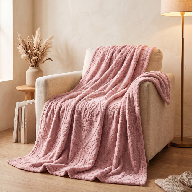 Mantinha Cobertor Dupla Face Sherpa Glamour Toque Macio e Aveludada Quentinha 2,10m x 1,90m 01 Peça - Lilás