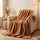 Mantinha Cobertor Dupla Face Sherpa Glamour Toque Macio e Aveludada Quentinha 2,10m x 1,90m 01 Peça - Marrom