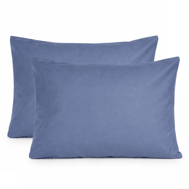 Fronha Careca 70cm x 50cm Pádua 400 Fios Egípcio 100% Algodão 02 Peças - Azul