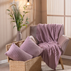 Peseira Nubia Tricot 2,60m x 70cm 100% Acrílico 01 Peça - Rosê