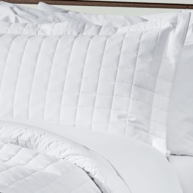 Porta Travesseiro 70cm x 50cm Glass Com Abas Percal 200 Fios 01 Peça - Branco