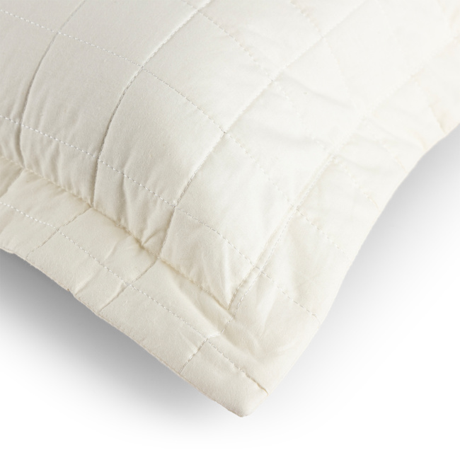 Porta Travesseiro 70cm x 50cm Glass Com Abas Percal 200 Fios 01 Peça - Palha