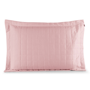 Porta Travesseiro 70cm x 50cm Glass Com Abas Percal 200 Fios 01 Peça - Rosa Chá