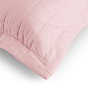 Porta Travesseiro 70cm x 50cm Glass Com Abas Percal 200 Fios 01 Peça - Rosa Chá