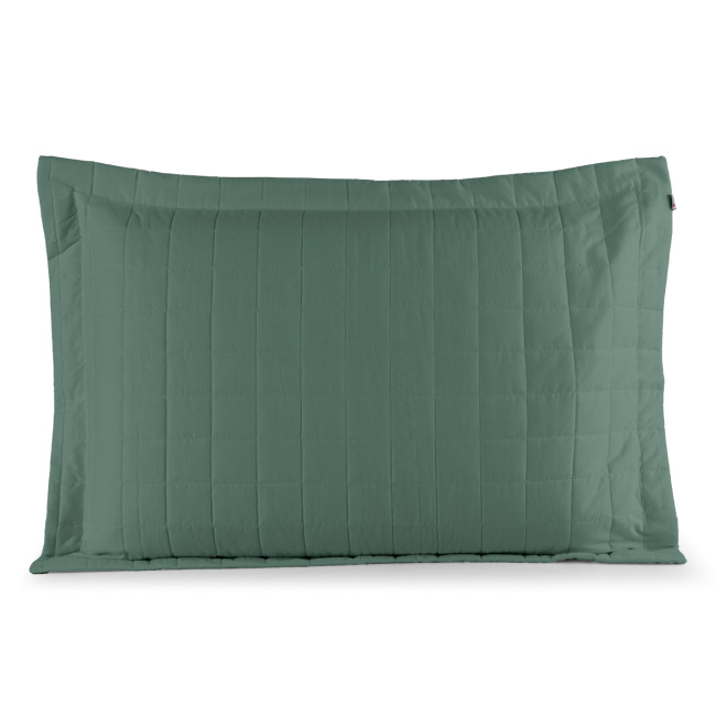 Porta Travesseiro 70cm x 50cm Glass Com Abas Percal 200 Fios 01 Peça - Verde