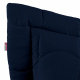 Porta Travesseiro 70cm x 50cm Harmony Dupla Face Toque Macio 400 Fios 02 Peças - Azul Marinho / Palha